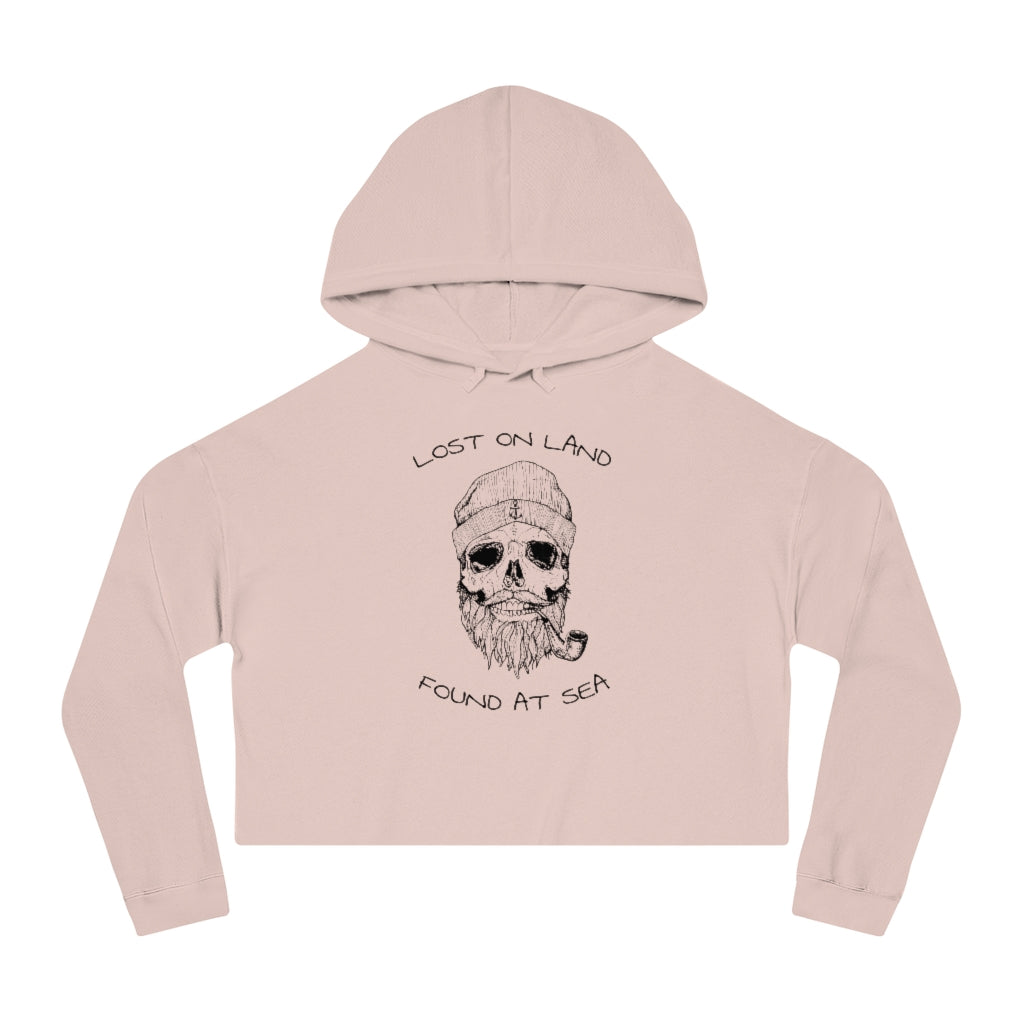 Skull - Cropped Hooded Sweatshirt